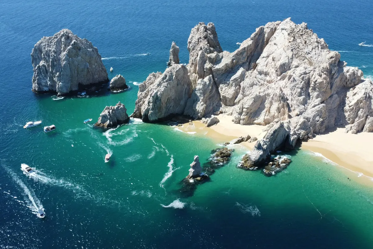 El Arco at Cabo San Lucas seen from above